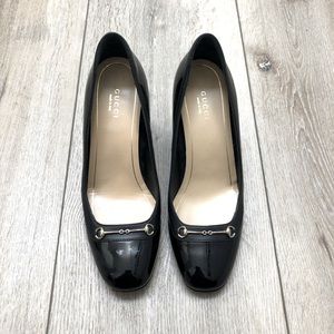 AUTHENTIC Gucci Patent Leather Pumps w/ Horsebit